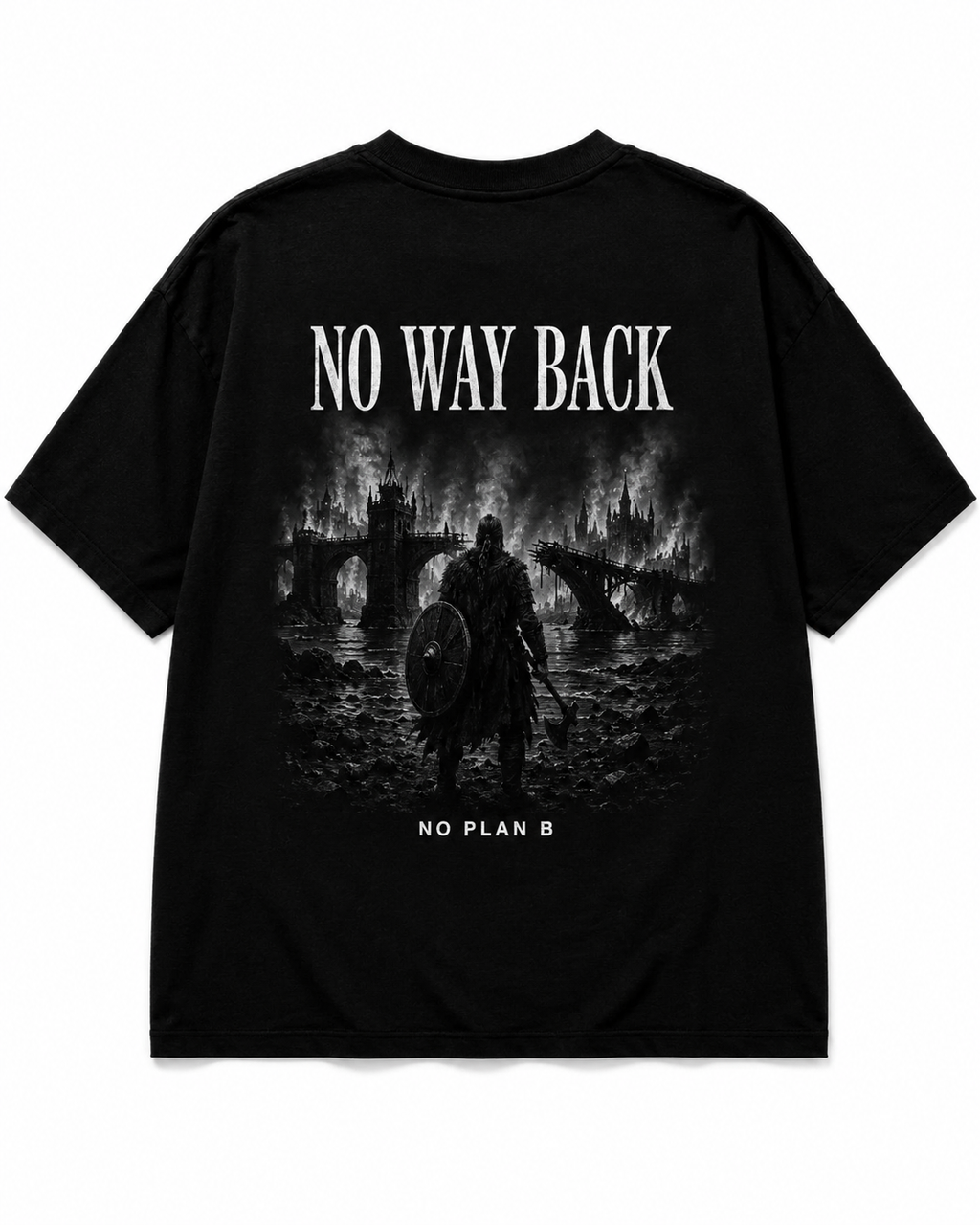 CAMISETA OVERSIZED "NO WAY BACK"