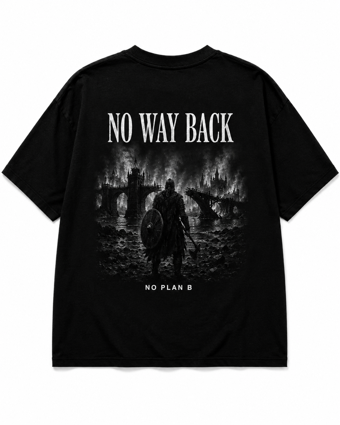 CAMISETA OVERSIZED "NO WAY BACK"
